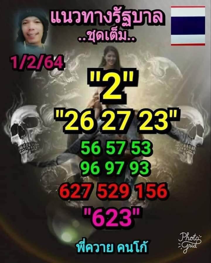 เลขเด็ดพี่ควาย คนโก้ 1/2/64